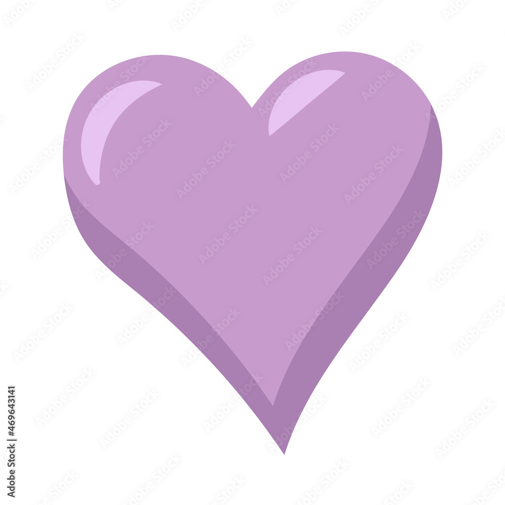 The heart symbol. A simple element on a white background. Computer graphics. The heart symbol. A simple element on a white background. Computer graphics.