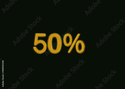 Discount, sale, 50 percent discount symbol sale