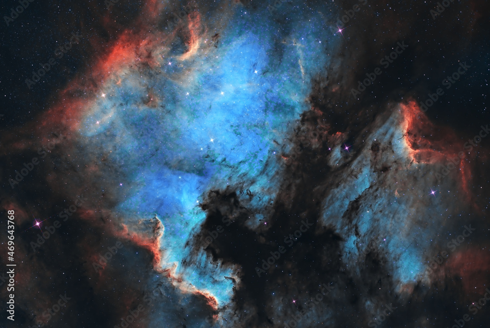 The North America Nebula, NGC 7000, Caldwell 20, Emission nebula. Constellation Cygnus The North America Nebula, NGC 7000, Caldwell 20, Emission nebula. Constellation Cygnus