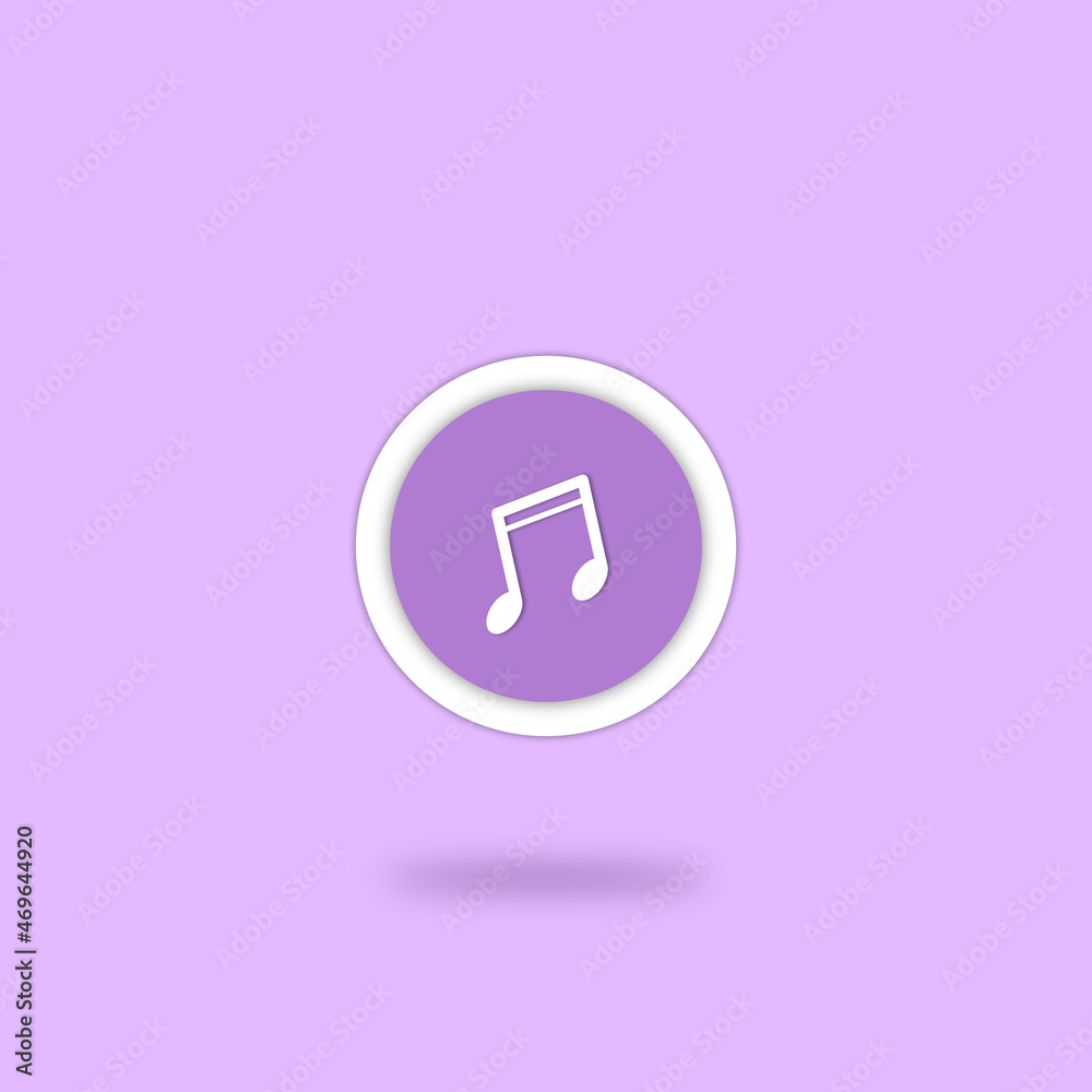 Music app icon vector illustration Music app icon vector illustration
