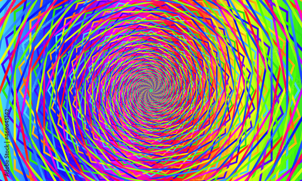 Abstract background of a colored spiral