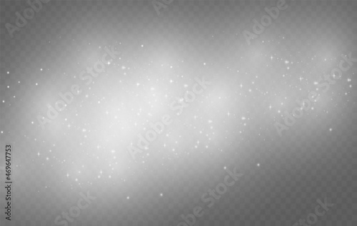 Set of Glowing Light Stars with Sparkles. Light effect. Vector Illustration