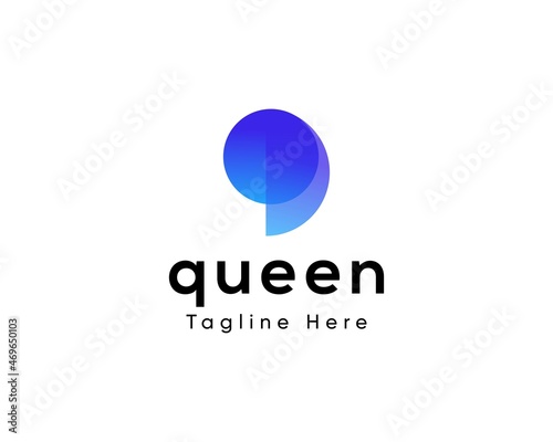 letter q logo - Q modern letter logo mark - software logo  photo