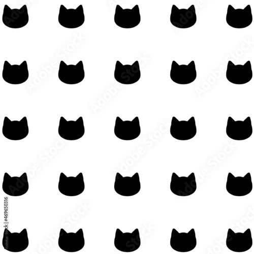 壁紙　猫シルエット　ブラック