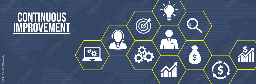 Internet, business, Technology and network concept. Continuous improvement. 3d illustration. Internet, business, Technology and network concept. Continuous improvement. 3d illustration.