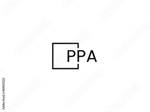 PPA letter initial logo design vector illustration