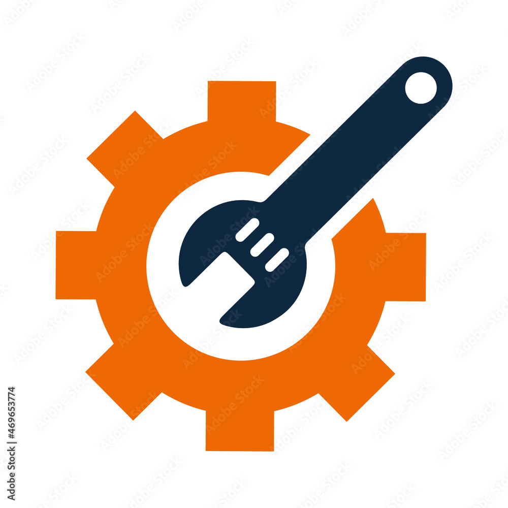 Application tools, setting icon. Simple flat design concept. Application tools, setting icon. Simple flat design concept.