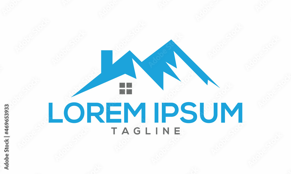 Unique home real estate logo Modern and minimalist vector and abstract logo Unique home real estate logo Modern and minimalist vector and abstract logo