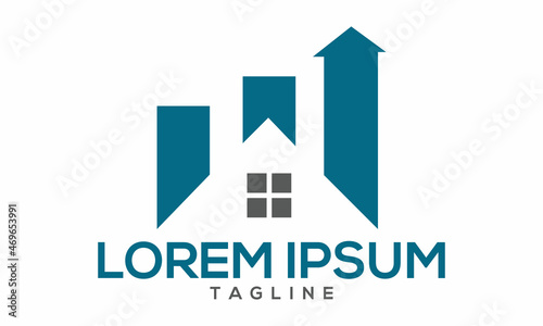 Unique home real estate logo Modern and minimalist vector and abstract logo Free Download Unique home real estate logo Modern and minimalist vector and abstract logo - GFXLoad