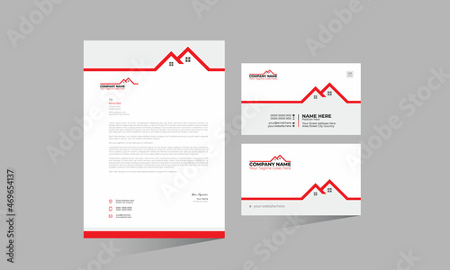 home letterhead and business card