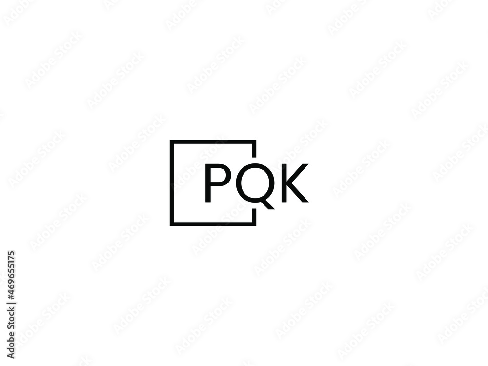 PQK letter initial logo design vector illustration PQK letter initial logo design vector illustration