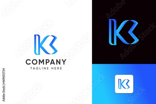 K letter logo - letter k logo - modern k logo - logos