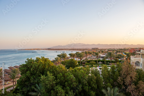 Sunset over the red sea in Hurghada, Egypt © Andrej