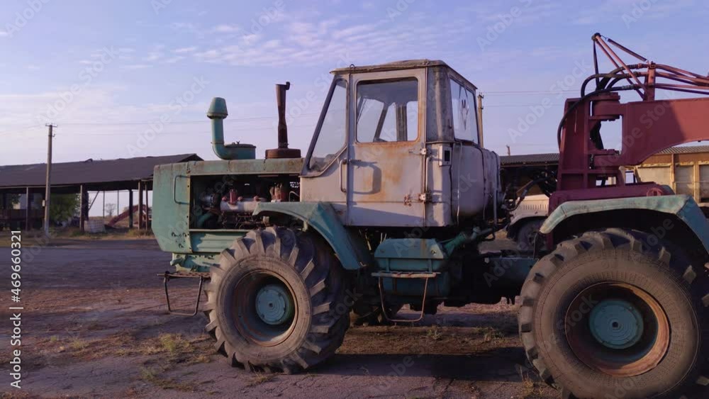 Tractor agricultural machine rural outdoors Tractor agricultural machine rural outdoors