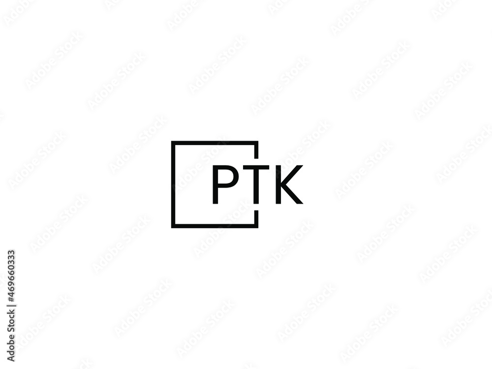 PTK letter initial logo design vector illustration PTK letter initial logo design vector illustration