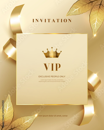 Luxury vip invitations and coupon backgrounds.