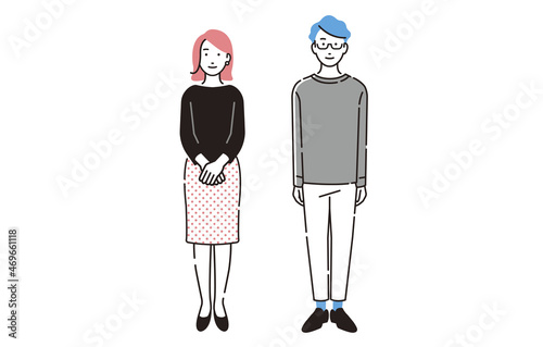 男女全身