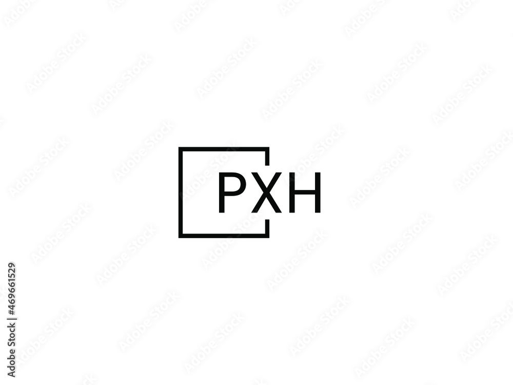 Obraz premium PXH letter initial logo design vector illustration