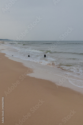 Strandspaziergang an der polnischen Ostsee von Mielno - Polen
