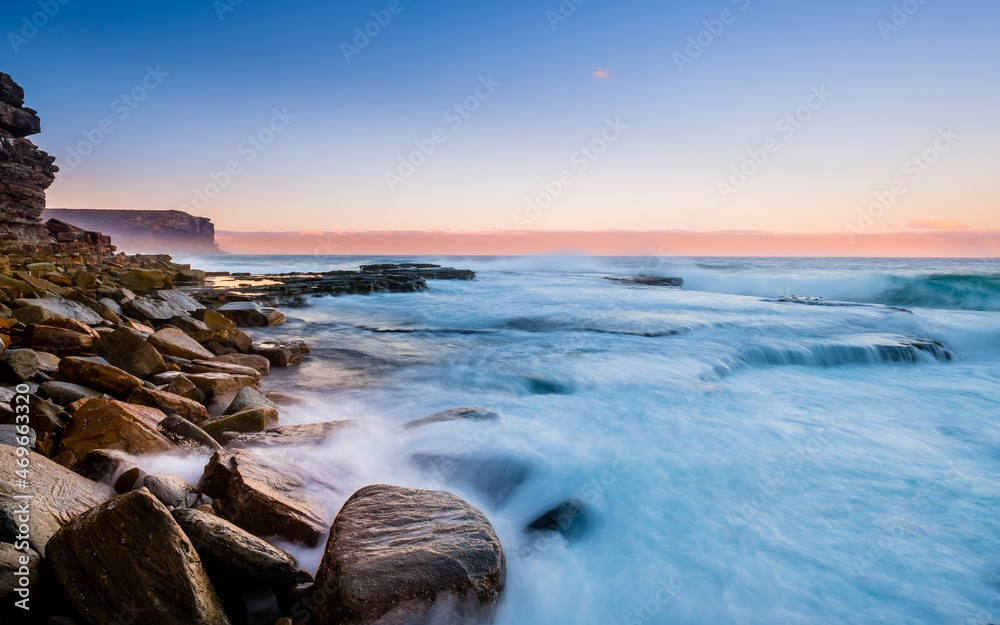 Obraz premium Garie North Head and Coastline in Royal National Park