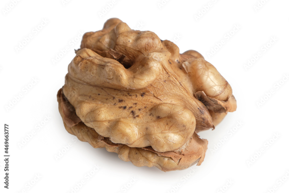 Walnut. Walnut kernel. Nut isolated on white. Walnut. Walnut kernel. Nut isolated on white.