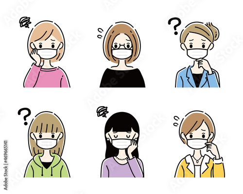 マスク　女性　困る　疑問　複数