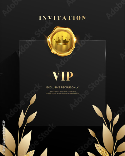 Luxury vip invitations and coupon backgrounds.