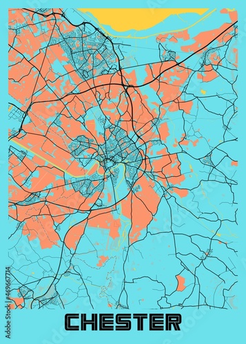 Chester - United Kingdom Gloria City Map photo