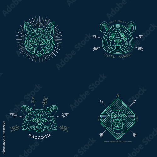 Abstract animal illustration