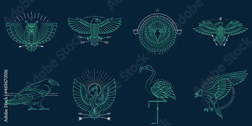 Abstract bird illustration