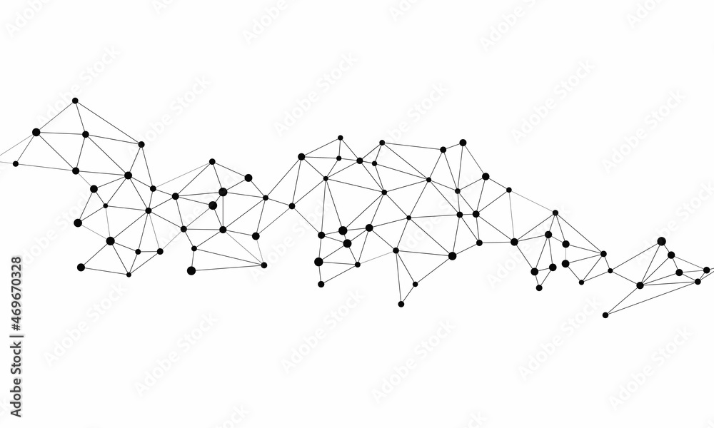 Geometric internet connection. Abstract low poly wire-frame surface science and technology vector background. Geometric internet connection. Abstract low poly wire-frame surface science and technology vector background.
