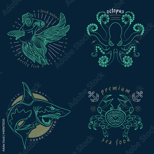 Abstract fish illustration