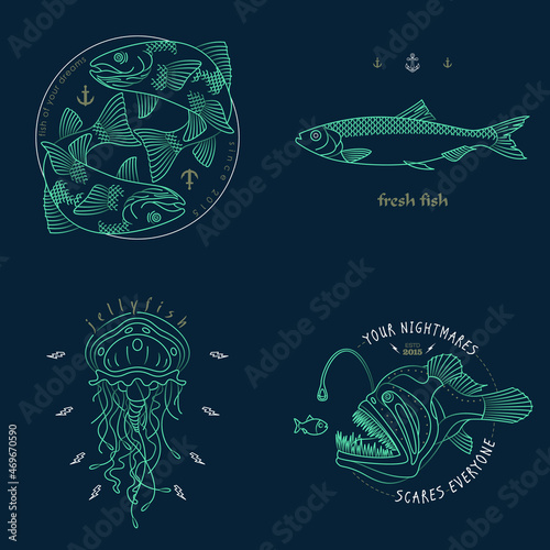 Abstract fish illustration