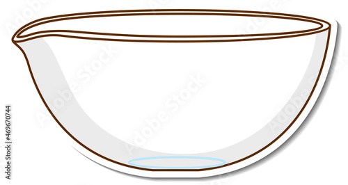 Empty bowl kitchenware sticker