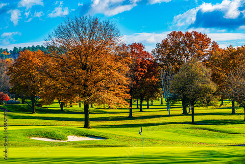 autumn in the golf course
