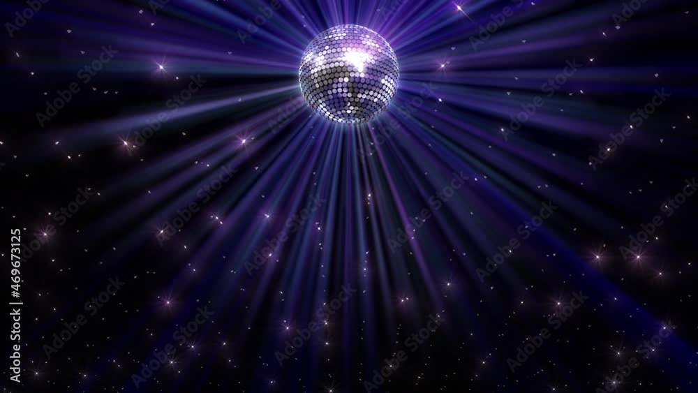 Mirror Ball Disco Lights Club Dance Party Glitter Background