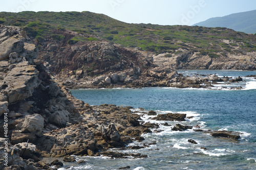 Veduta della costa tra Porto Ferro e Cala del Turco photo