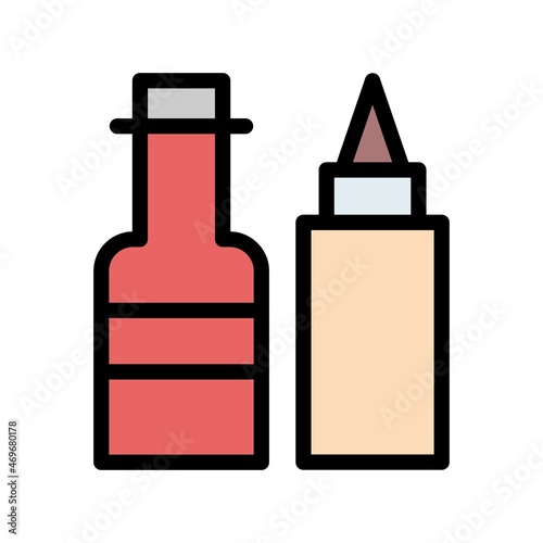 Sauce Line Filled Vector Icon Design photo