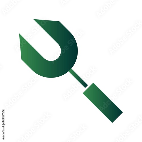  Fork Glyph Gradient Vector Icon Design
