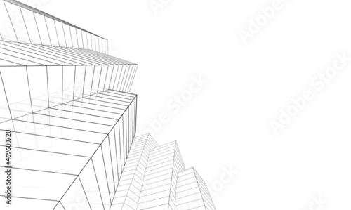 Architecture digital drawing