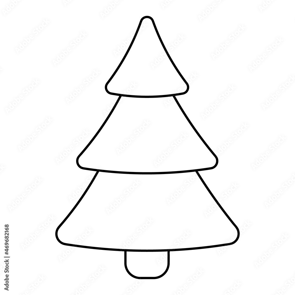 Christmas tree. Sketch. Spruce from triangles. Fir tree icon. Vector illustration. Isolated white background. Happy new year and merry christmas. Idea for web design. Christmas tree. Sketch. Spruce from triangles. Fir tree icon. Vector illustration. Isolated white background. Happy new year and merry christmas. Idea for web design.