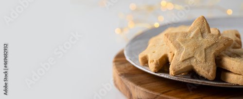 Valokuva Christmas cookies large background