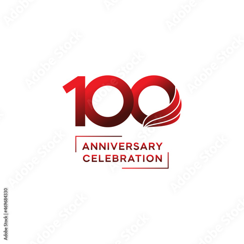 100 year anniversary logo design. vector - template - illustration