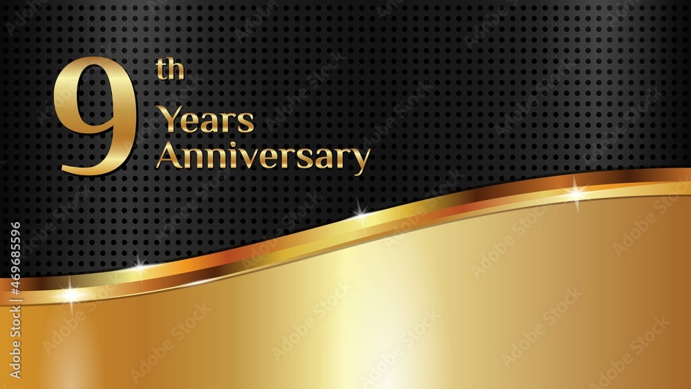 Luxurious and elegant design to celebrate 9th anniversary with black ...