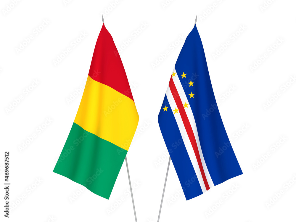 Guinea and Republic of Cabo Verde flags