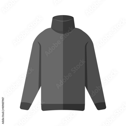 Vector Flat Design Turtleneck. Simple Vector illustration