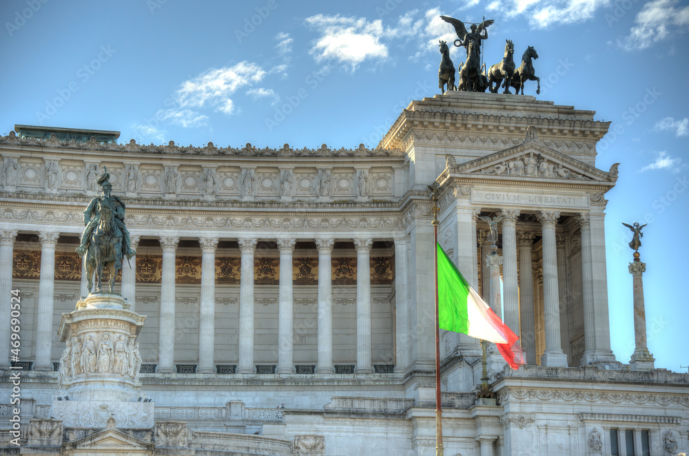 Rome, Piazza Venezia, HDR Image