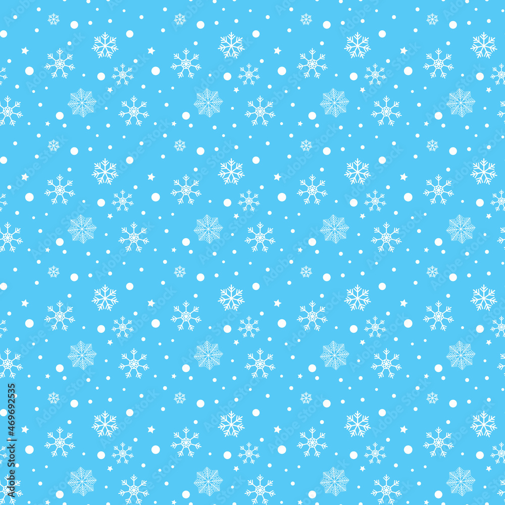 Christmas seamless pattern with snowflakes. Vector illustration. Christmas seamless pattern with snowflakes. Vector illustration.