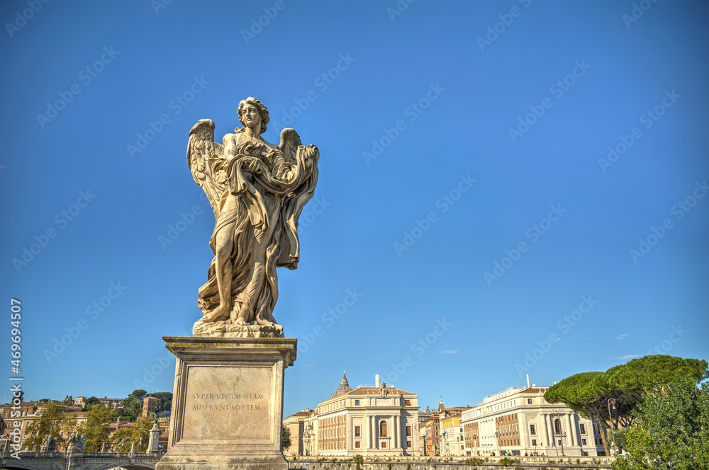 Fototapeta premium Castel Sant Angelo, Rome, Italy, HDR Image