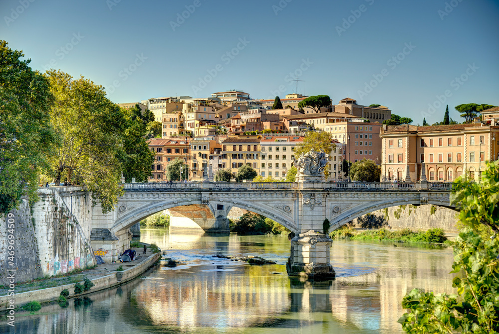 Castel Sant Angelo, Rome, Italy, HDR Image
